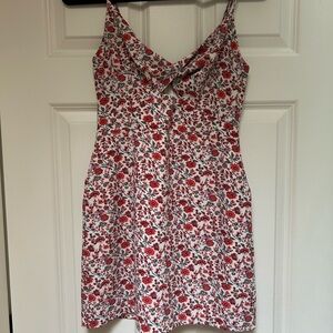 Abercrombie twist-front cutout mini dress